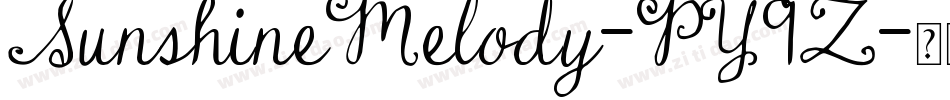SunshineMelody-PY9Z字体转换