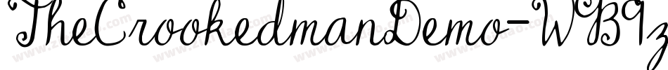 TheCrookedmanDemo-WB9z字体转换