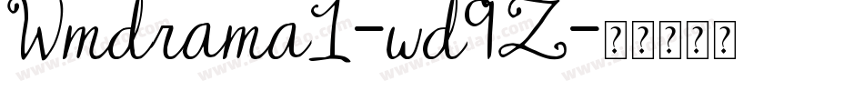 Wmdrama1-wd9Z字体转换