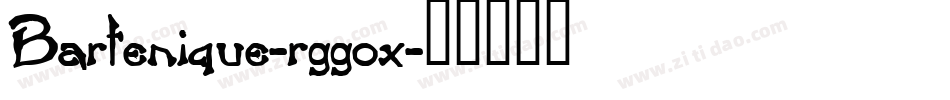 Bartenique-rggox字体转换