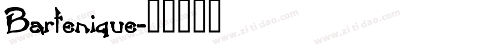 Bartenique字体转换
