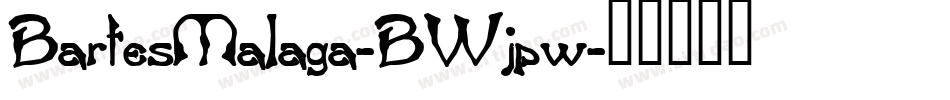 BartesMalaga-BWjpw字体转换