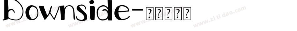 Downside字体转换