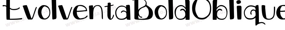 EvolventaBoldOblique-65y1字体转换