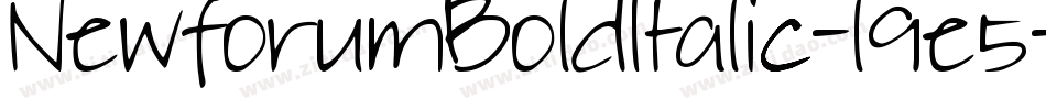 NewforumBoldItalic-l9e5字体转换 NewforumBoldItalic-l9e5字体转换