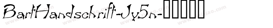 BartHandschrift-Jy5n字体转换