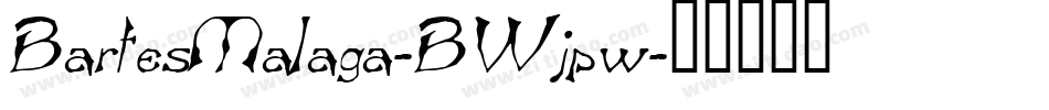BartesMalaga-BWjpw字体转换