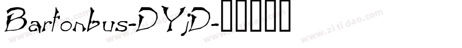 Bartonbus-DYjD字体转换