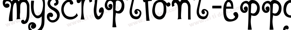 Myscriptfont-ePPg字体转换