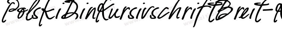 PolskiDinKursivschriftBreit-KwDX字体转换