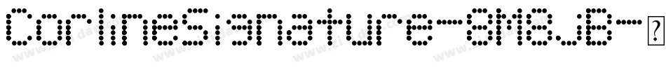 CorlineSignature-8M8jB字体转换