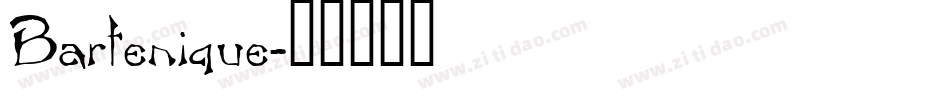 Bartenique字体转换