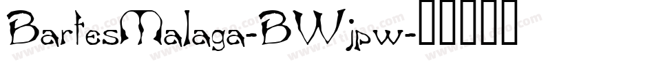 BartesMalaga-BWjpw字体转换
