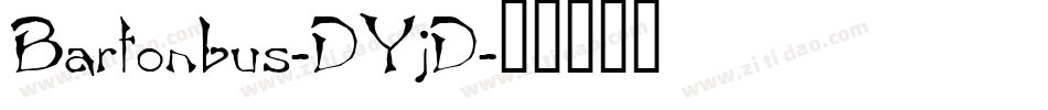 Bartonbus-DYjD字体转换