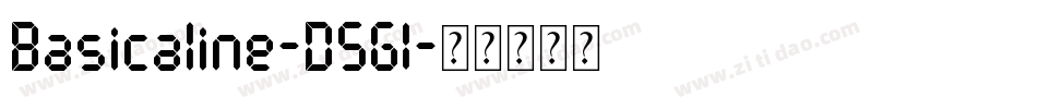 Basicaline-D5G1字体转换 Basicaline-D5G1字体转换