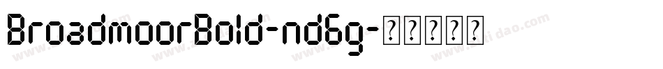 BroadmoorBold-nd6g字体转换