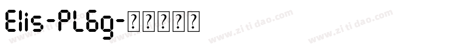 Elis-PL6g字体转换