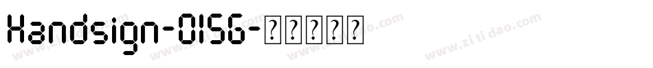 Handsign-0l5G字体转换 Handsign-0l5G字体转换