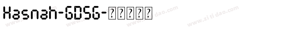 Hasnah-GD5G字体转换