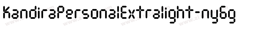KandiraPersonalExtralight-ny6g字体转换 KandiraPersonalExtralight-ny6g字体转换