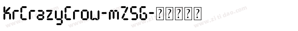 KrCrazyCrow-mZ5G字体转换