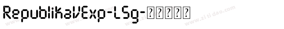 RepublikaVExp-L5g字体转换
