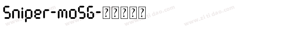 Sniper-mo5G字体转换