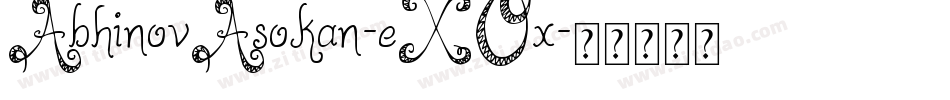 AbhinovAsokan-eXOx字体转换