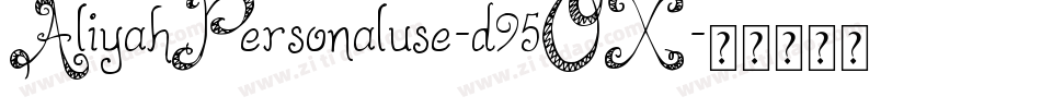 AliyahPersonaluse-d95OX字体转换