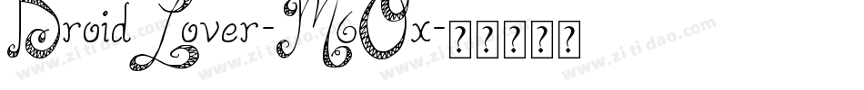 DroidLover-M6Ox字体转换