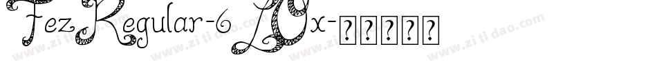FezRegular-6LOx字体转换