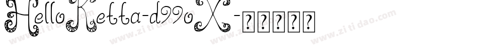 HelloKetta-d99oX字体转换