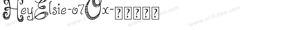 HeyElsie-o7Ox字体转换