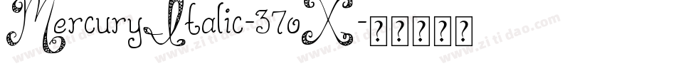 MercuryItalic-37oX字体转换