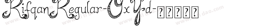 RifqanRegular-OxYd字体转换 RifqanRegular-OxYd字体转换
