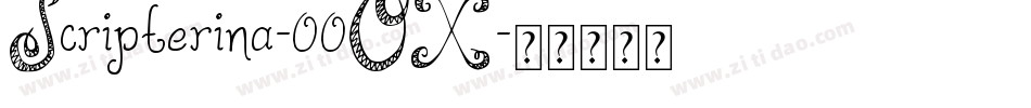Scripterina-00OX字体转换