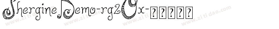 ShergineDemo-rg2Ox字体转换