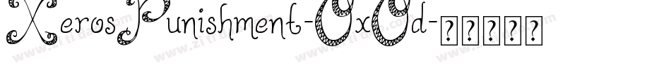 XerosPunishment-OxOd字体转换