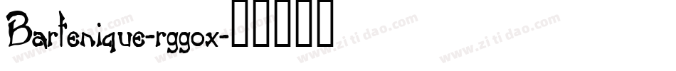 Bartenique-rggox字体转换
