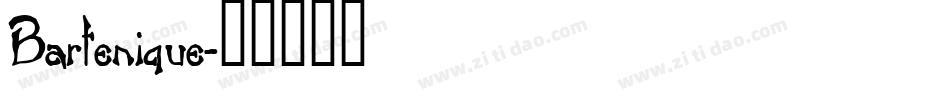 Bartenique字体转换