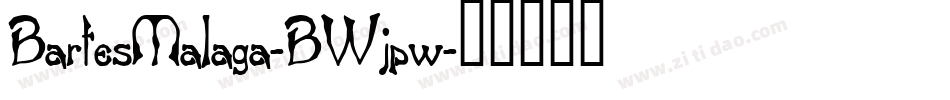 BartesMalaga-BWjpw字体转换