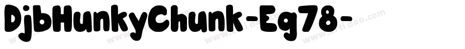 DjbHunkyChunk-Eg78字体转换