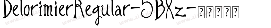 DelorimierRegular-5BXz字体转换