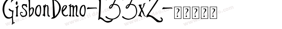 GisbonDemo-L33xZ字体转换