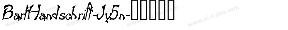BartHandschrift-Jy5n字体转换