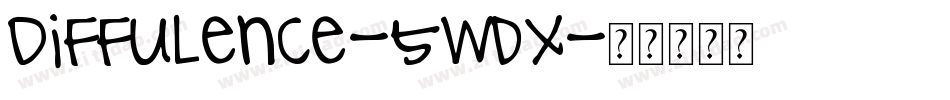 Diffulence-5wdx字体转换