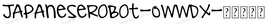 JapaneseRobot-0WWdX字体转换