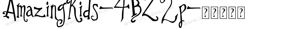 AmazingKids-4BZ2p字体转换