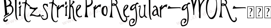 BlitzstrikeProRegular-gW0R字体转换