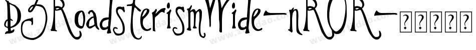 D3RoadsterismWide-nR0R字体转换